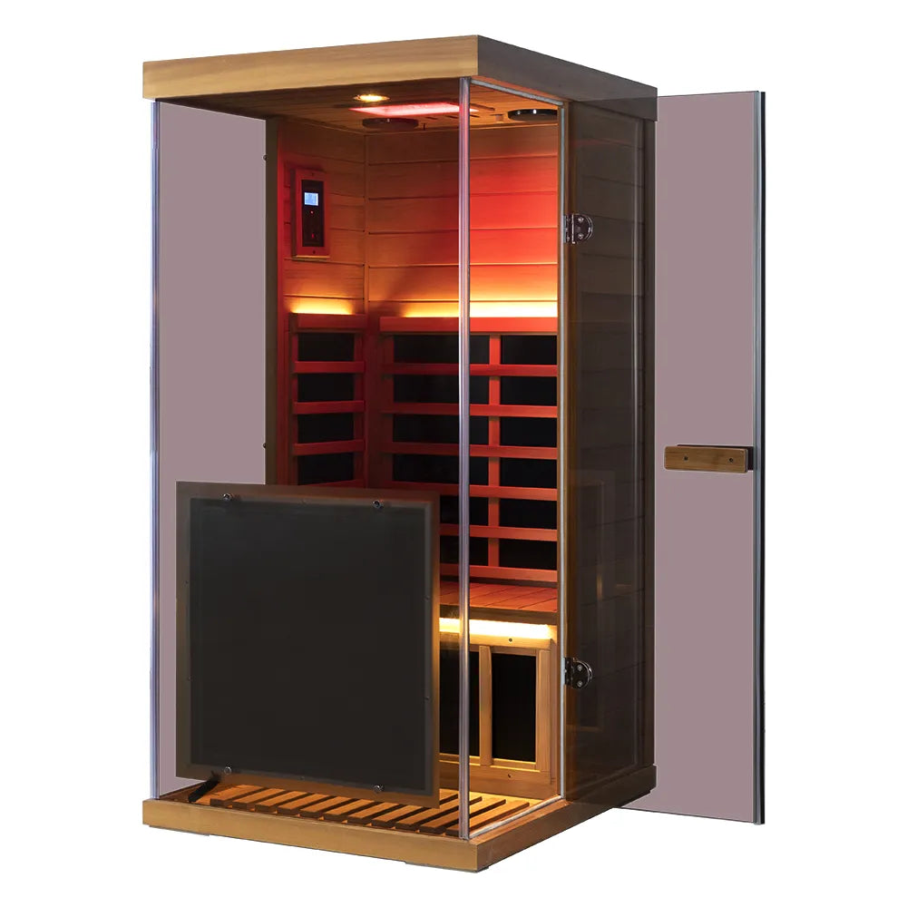 WizziSaunas - 909MX Mini | Red Cedar 1 Person Infrared Sauna