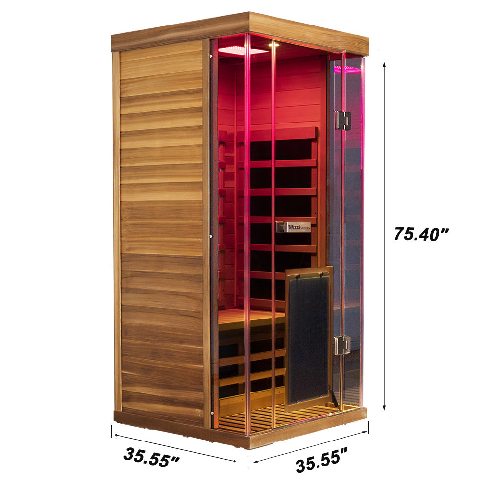 WizziSaunas - SR01 | Red Cedar 1 Person Far Infrared Sauna