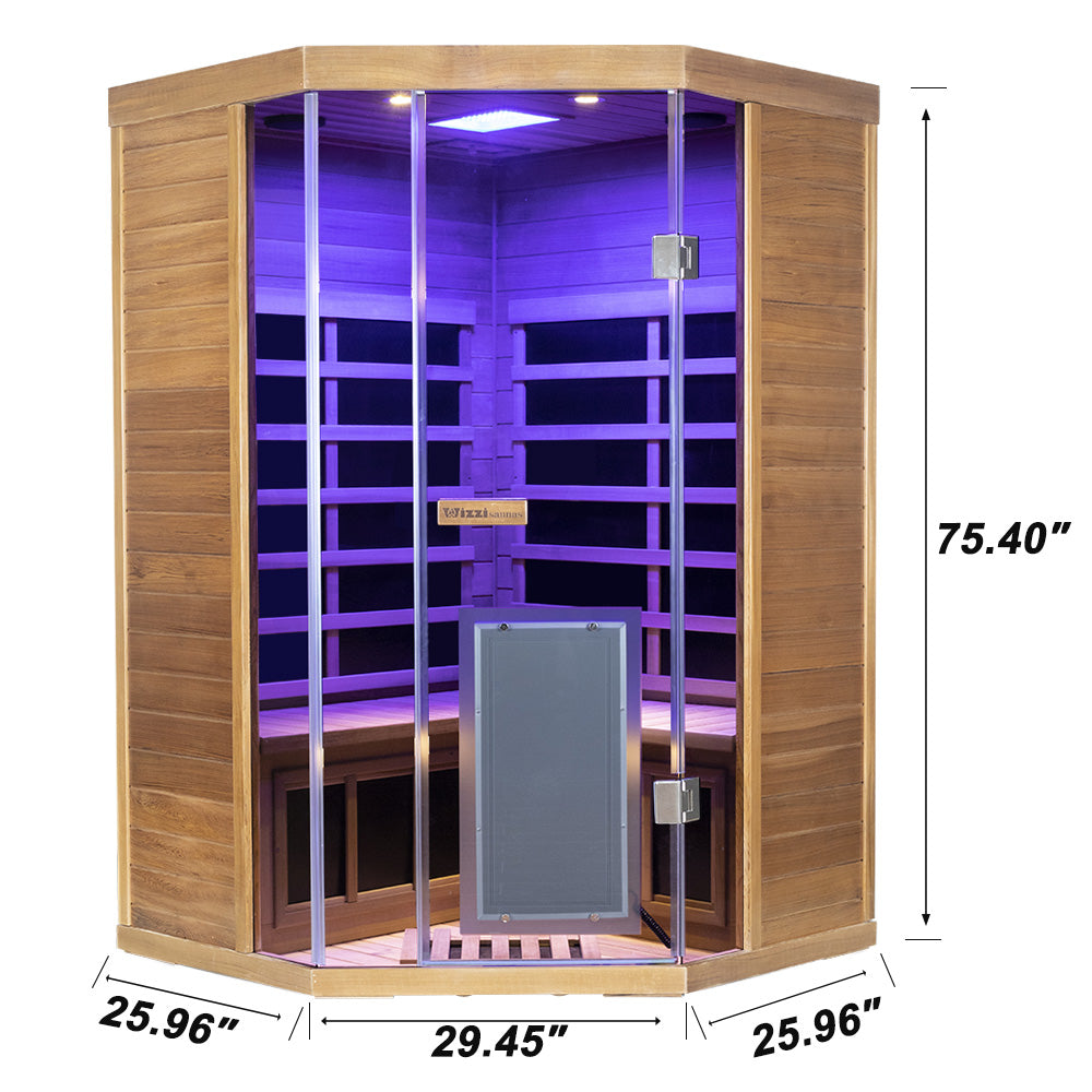 WizziSaunas - SR07 | Red Cedar 2-3 Person Far Infrared Sauna
