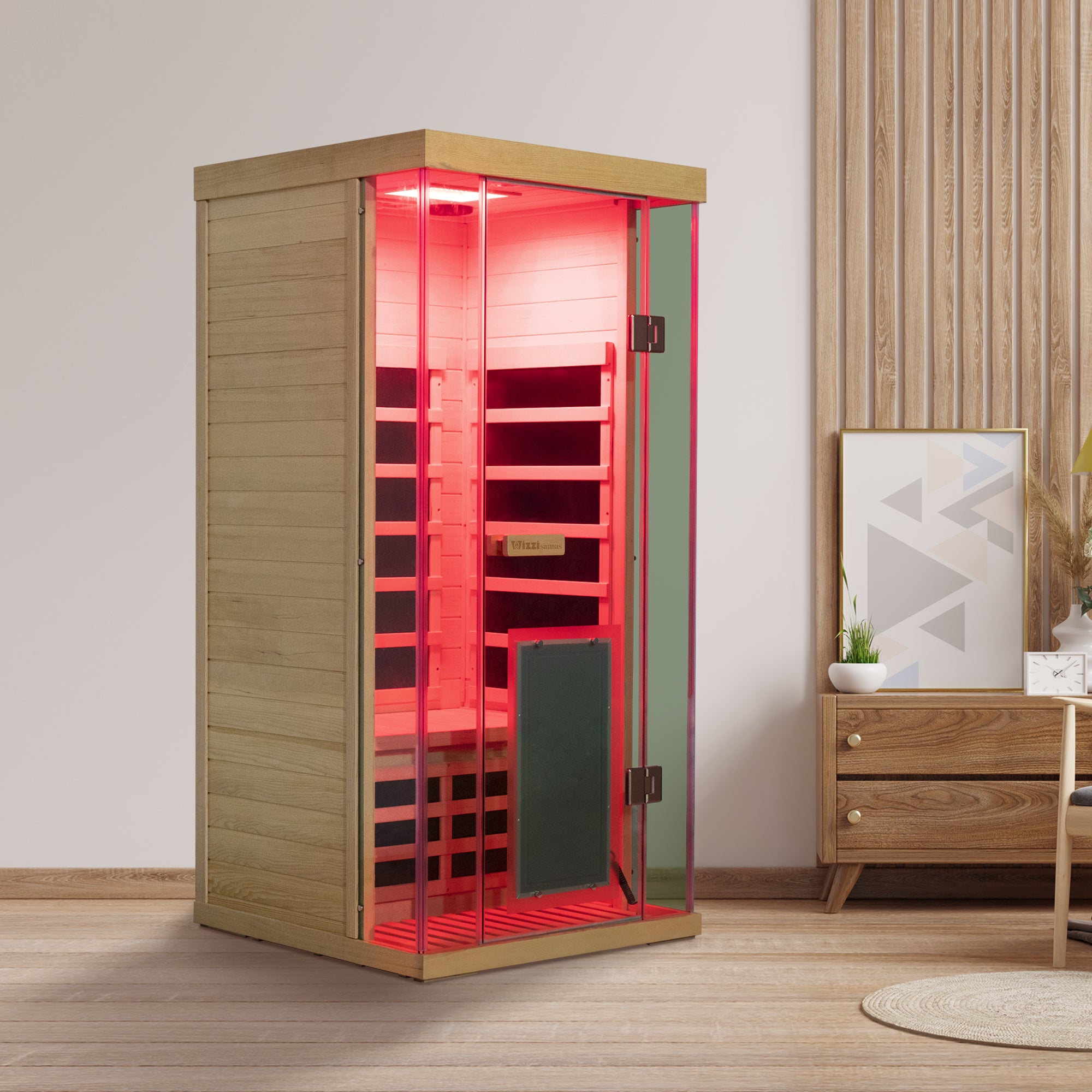 WizziSaunas - SH01 | Hemlock 1 Person Far Infrared Sauna