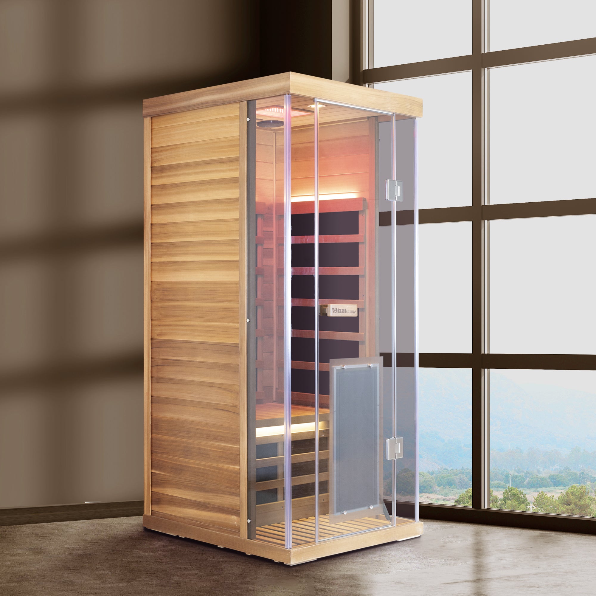 WizziSaunas - SR01 | Red Cedar 1 Person Far Infrared Sauna