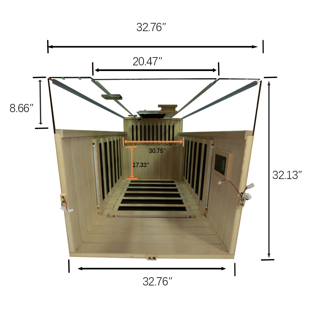 WizziSaunas - SH01 | Hemlock 1 Person Far Infrared Sauna